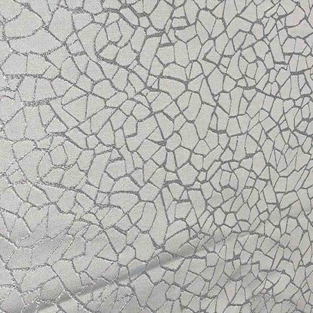 Gravel Metallic Jacquard Embroidery Fabric, 58" in width, | Home Decor Crystal Fabrics Star