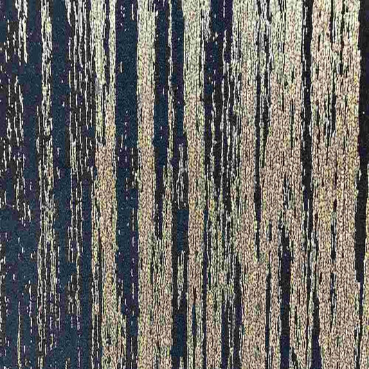 Navy Inline Metallic Jacquard Fabric - 114 Inch. in Width Fabric - Fabrics Star