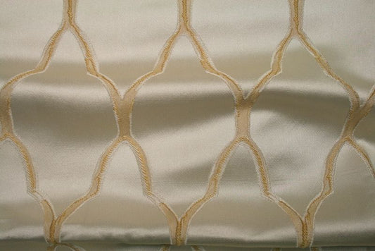 gold LOUVAIN Jacquard Fabric - Fabrics Star