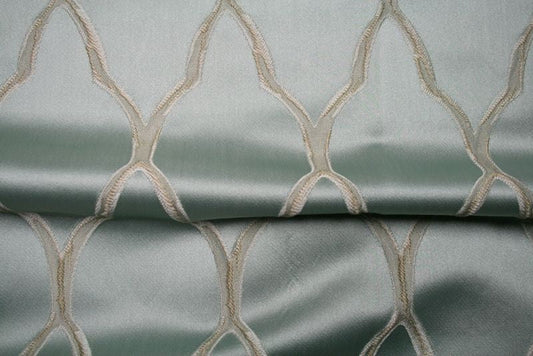 seafoam LOUVAIN Jacquard Fabric - Fabrics Star