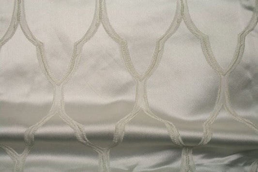 white-1 LOUVAIN Jacquard Fabric - Fabrics Star