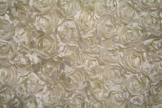 ivory LOVEABLE Embroidered Taffeta Fabric - Fabrics Star