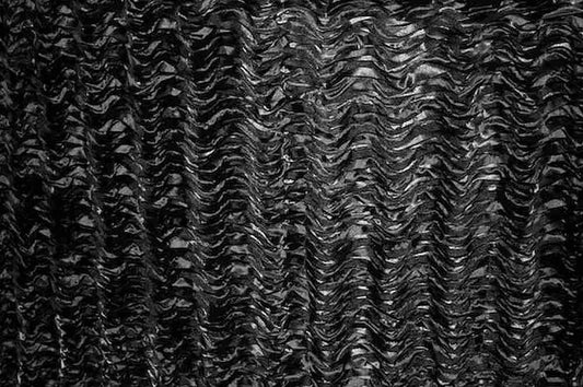 black MACKENZIE Embroidered Taffeta Fabric. 58 Inch in Width Fabric - Fabrics Star