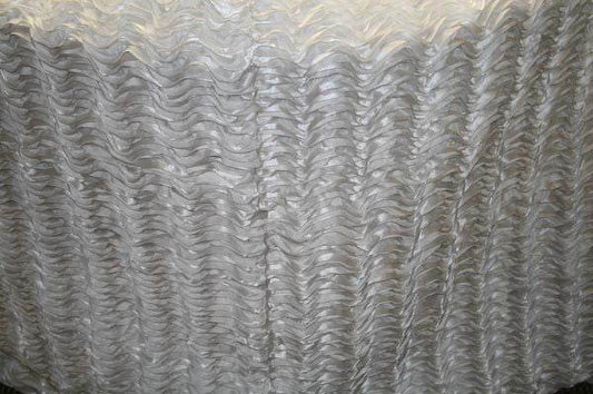 white-1 MACKENZIE Embroidered Taffeta Fabric. 58 Inch in Width Fabric - Fabrics Star