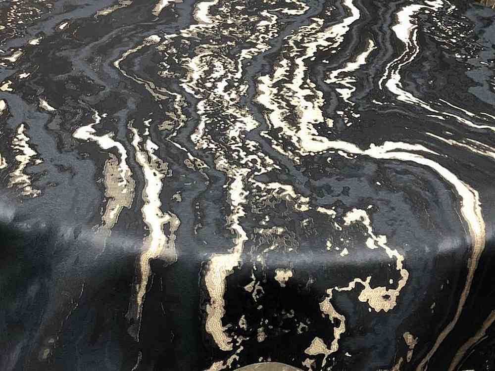 Mahwah Metallic Marbleized Fabric - 54” Inch. in Width, | Home Decor