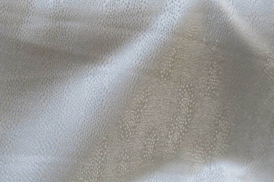 White Marisol Jacquard Fabric - Fabrics Star