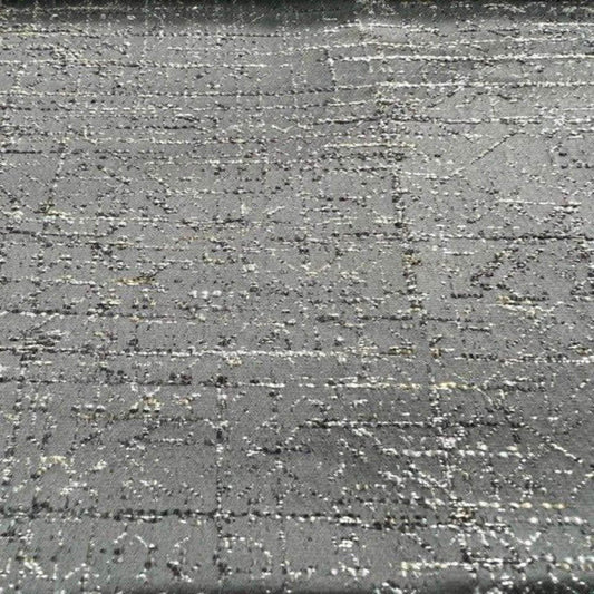 Grey Mumbai Sparkling Jacquard Fabric with Glitzy Yarn Fabric - Fabrics Star