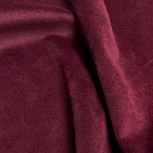 Maroon Soft Velvet Fabric - Fabrics Star