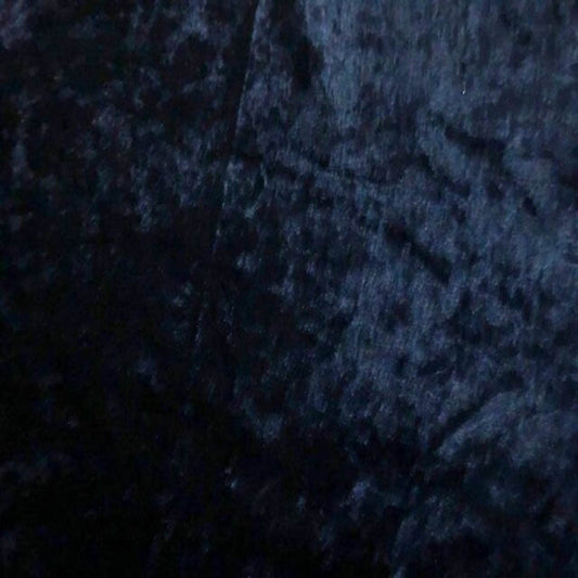 Navy Shiny Crushed Velvet Fabric - Fabrics Star