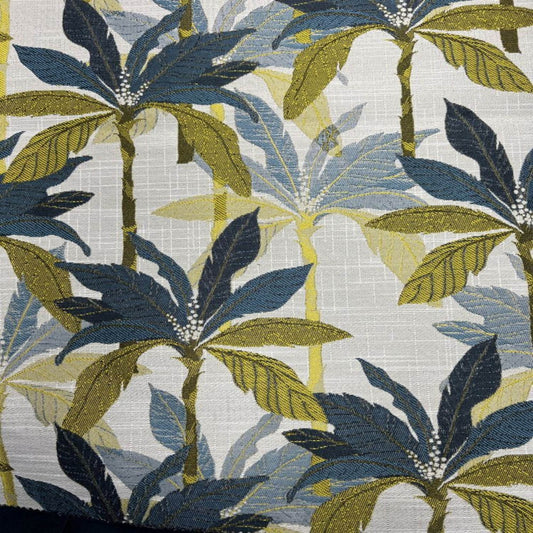 Green PALMS Jacquard Palm Tree Print Tapestry Fabric - Fabrics Star