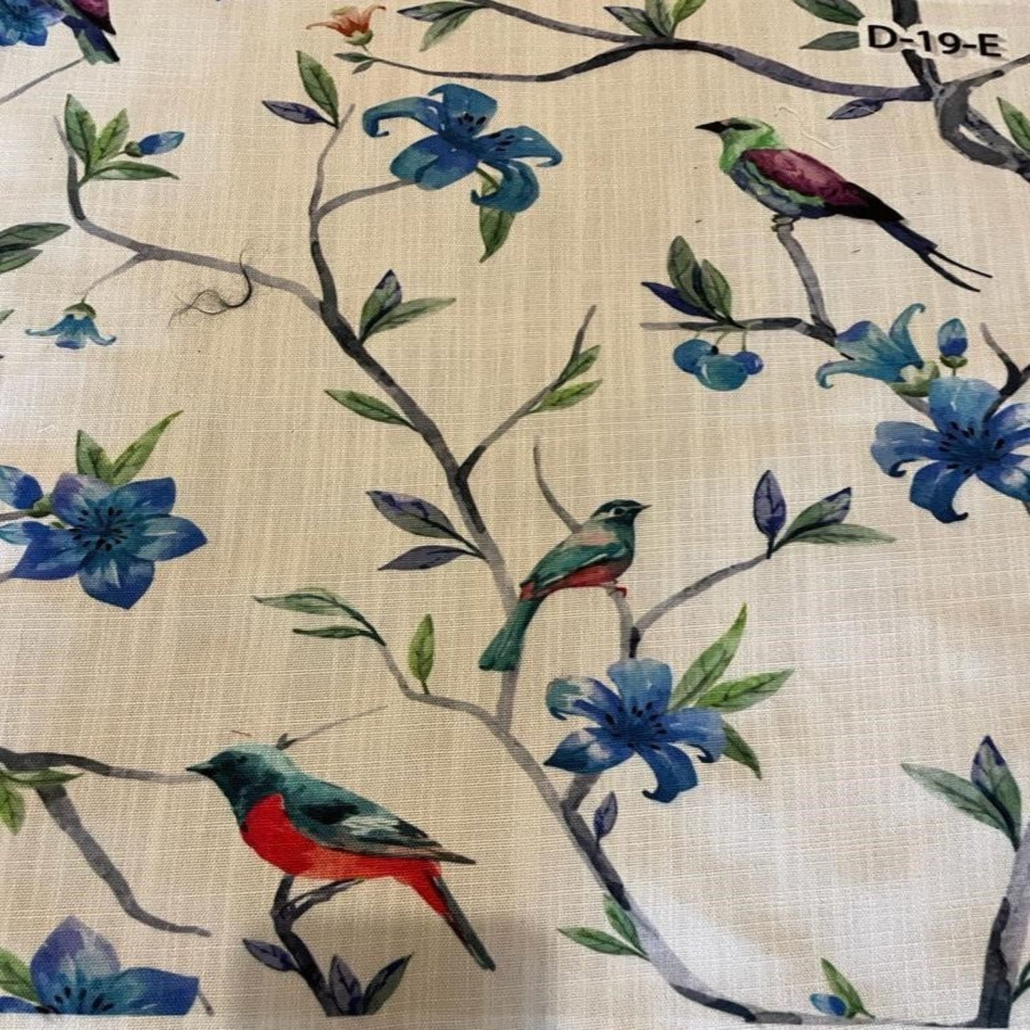 PARROT Digital Print Fabric - Cotton Hand - 58 Inch. in Width, | Home Decor