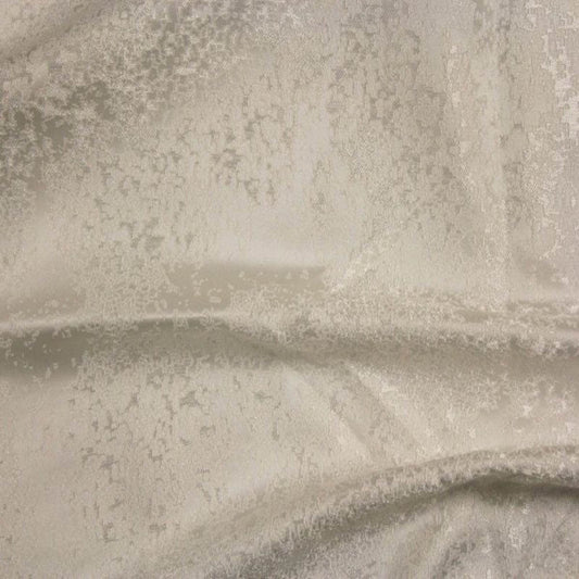 White Portland Hights Jacquard Fabric - Fabrics Star