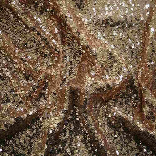 Blush QUINCY Sequin Fabric on Mesh Material Fabric - Fabrics Star
