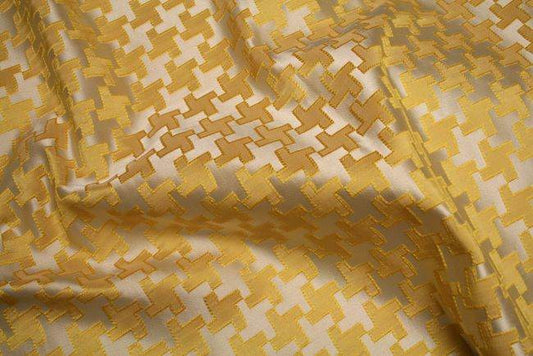 mustard RATTLE Jacquard Fabric - Fabrics Star