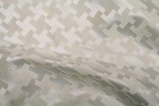white-1 RATTLE Jacquard Fabric - Fabrics Star