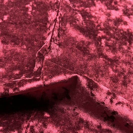 Maroon Riverdale Crushed Velvet Fabric - Fabrics Star