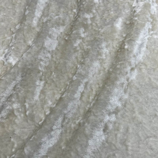 Natural Riverdale Crushed Velvet Fabric - Fabrics Star