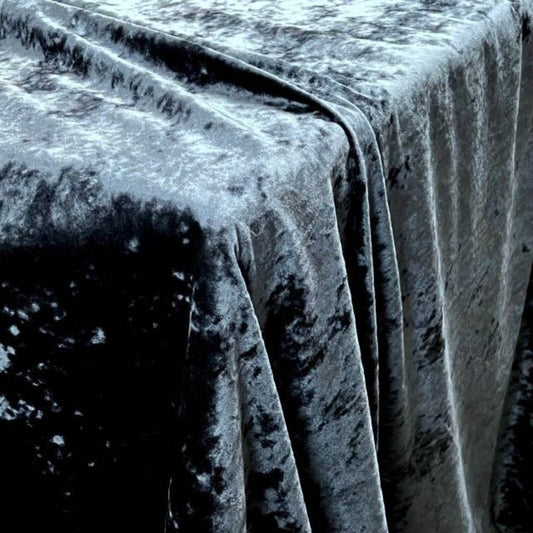 Navy Riverdale Crushed Velvet Fabric - Fabrics Star