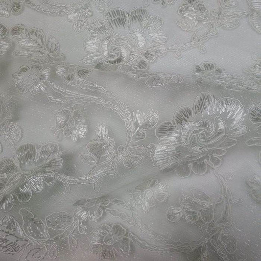 ivory ROSEDALE Lace Fabric - Fabrics Star