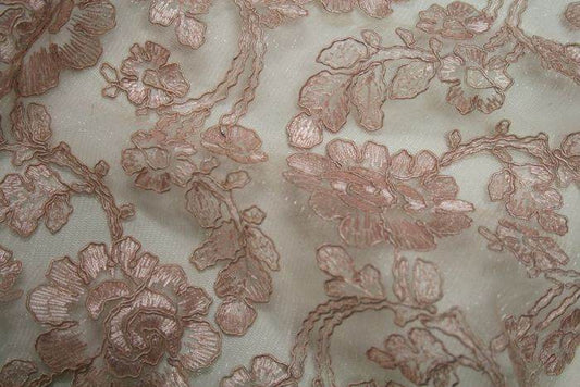 pink-1 ROSEDALE Lace Fabric - Fabrics Star