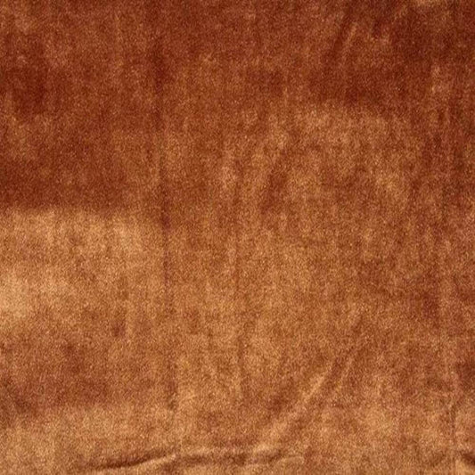 Rust Shiny Velvet Fabric - Fabrics Star