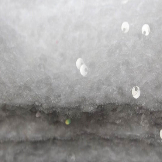 Crystal White Stretch Velvet Sequin Fabric - Fabrics Star