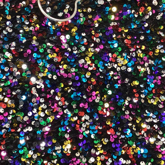 Multi Royal Stretch Velvet Sequin Fabric - Fabrics Star