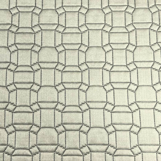 Champagne Square Jacquard Fabric - Fabrics Star