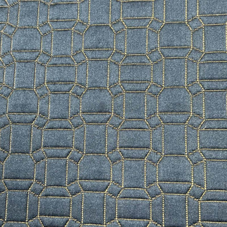 Square Jacquard, Quilted Look Fabric, 115 Inch. in Width, | Home Decor - Fabrics Star