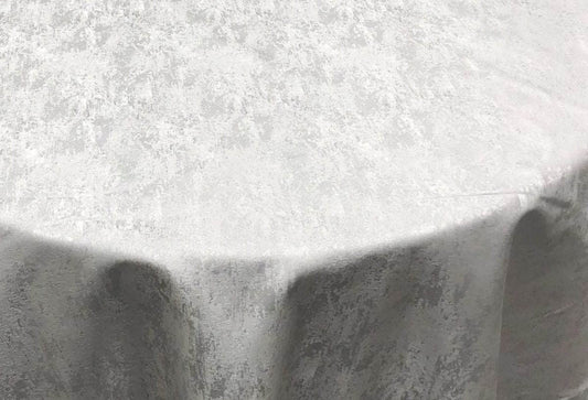 White/Silver Stardust Metallic Jacquard Fabric - Fabrics Star