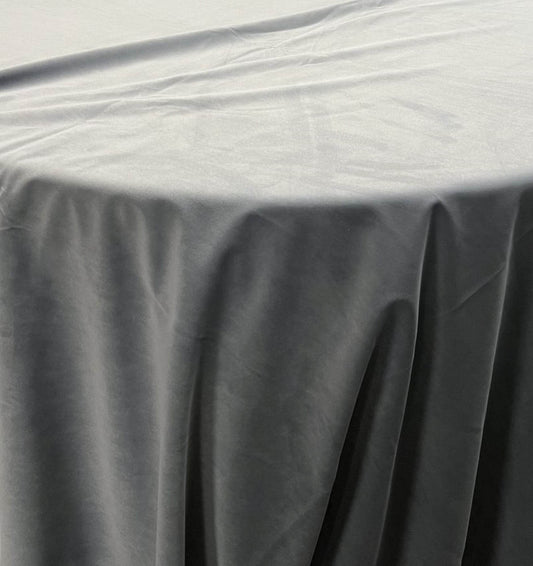 Charcoal Soft Velvet Fabric - Fabrics Star