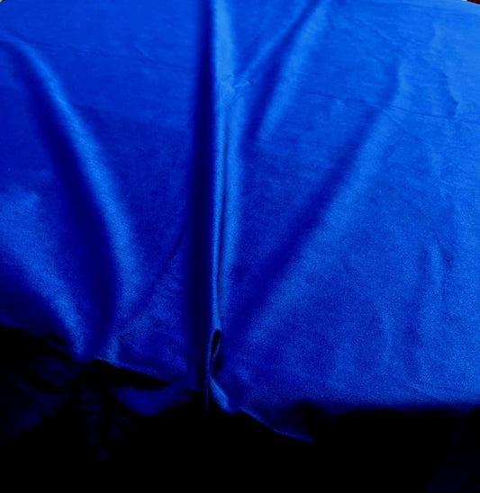 Navy Soft Velvet Fabric - Fabrics Star