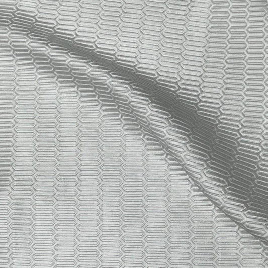 Off White Track Jacquard Fabric - Fabrics Star