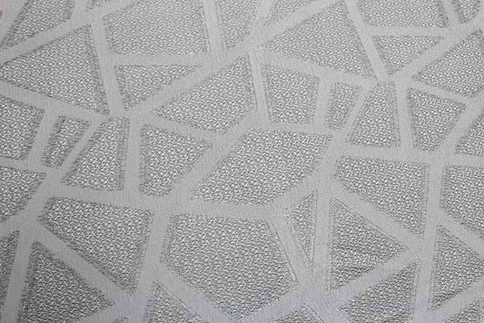 Crystal Triangle Metallic Jacquard Fabric - Fabrics Star