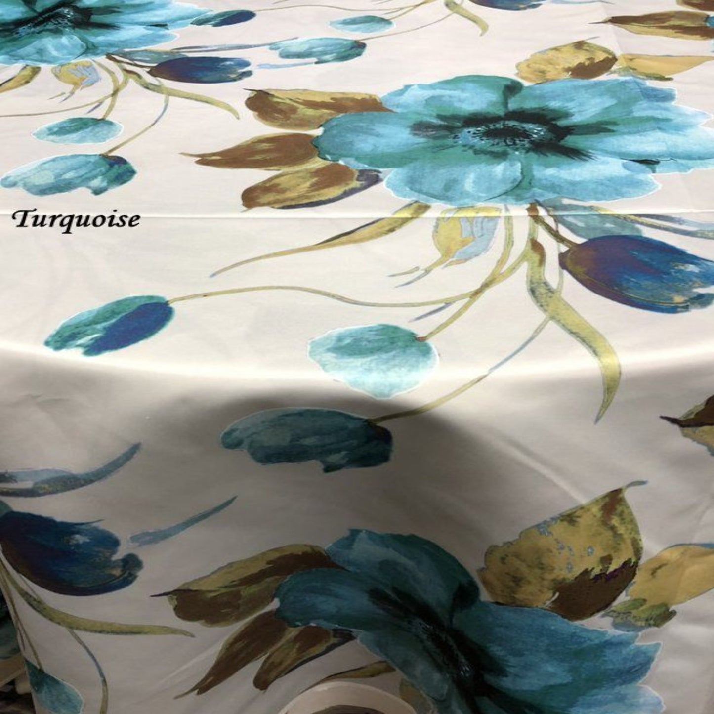 TROPICAL Floral Digital Print Satin Fabric - Cotton Hand - 58 Inch. in Width, | Home Decor