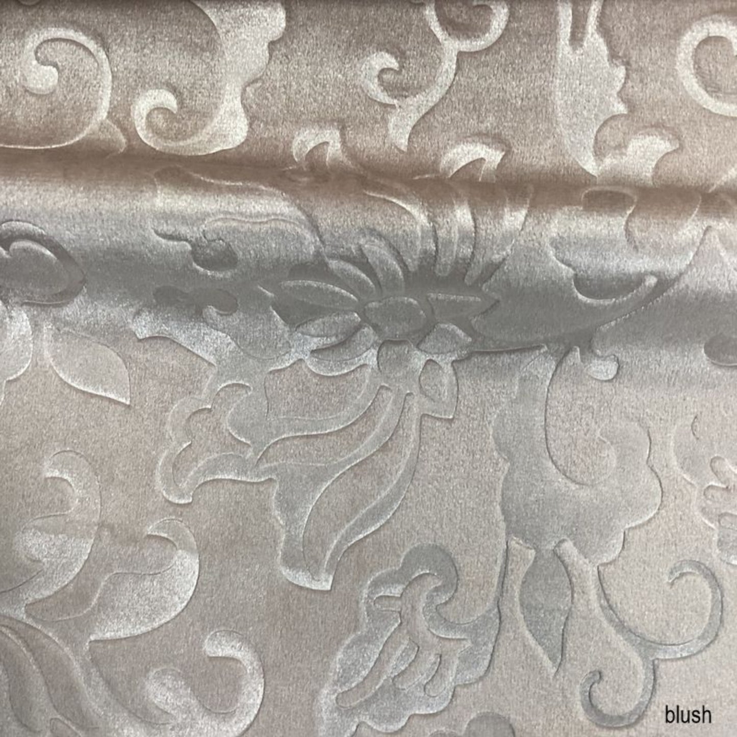 Vails Brocade Velvet Fabric, 72 Inch in Width Ideal Embossed Material for Home Decor