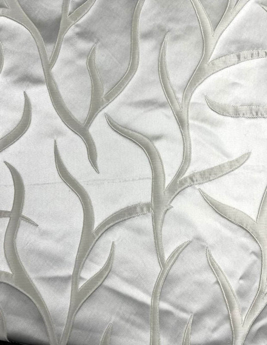 Off White Vine tree Jacquard Fabric - Fabrics Star