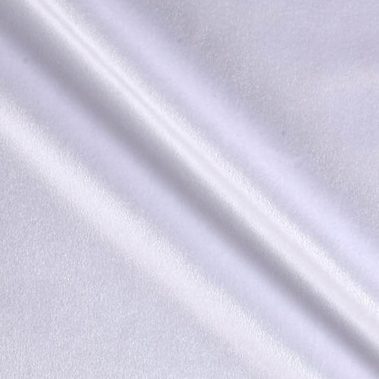 Antique White Shiny Velvet Fabric - Fabrics Star