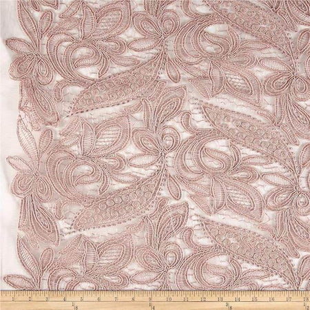 CREATION Glitter Embroidered Mesh Fabric. Lace Netting Material 52 Inch in Width | Home Decor - Fabrics Star